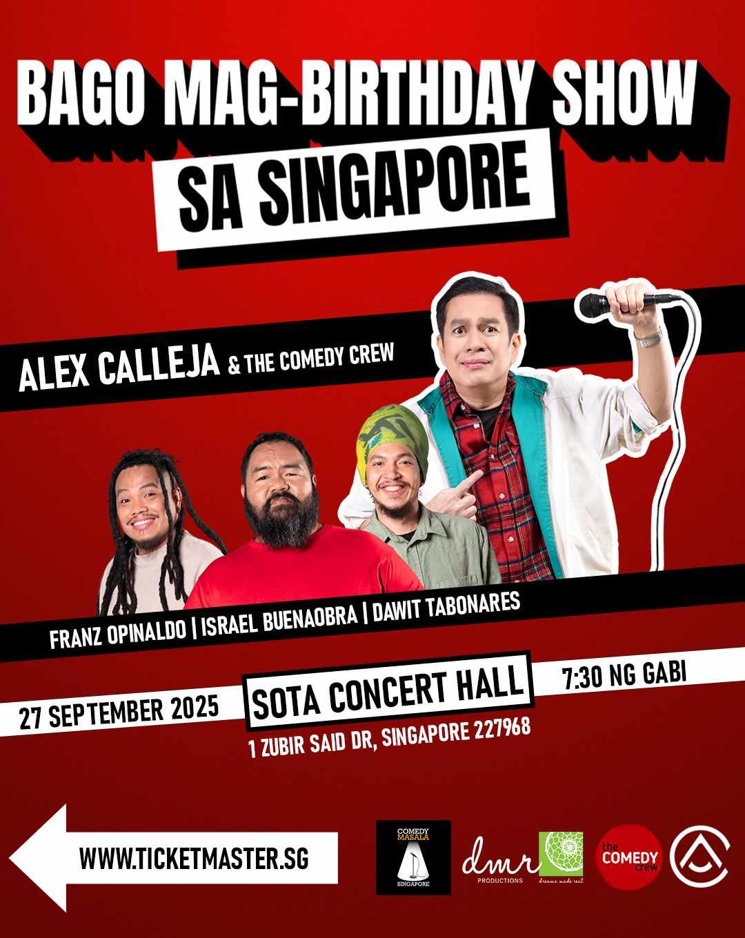 singapore alex calleja birthday show