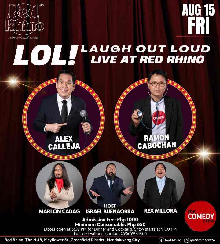 redrhino standup comedy show