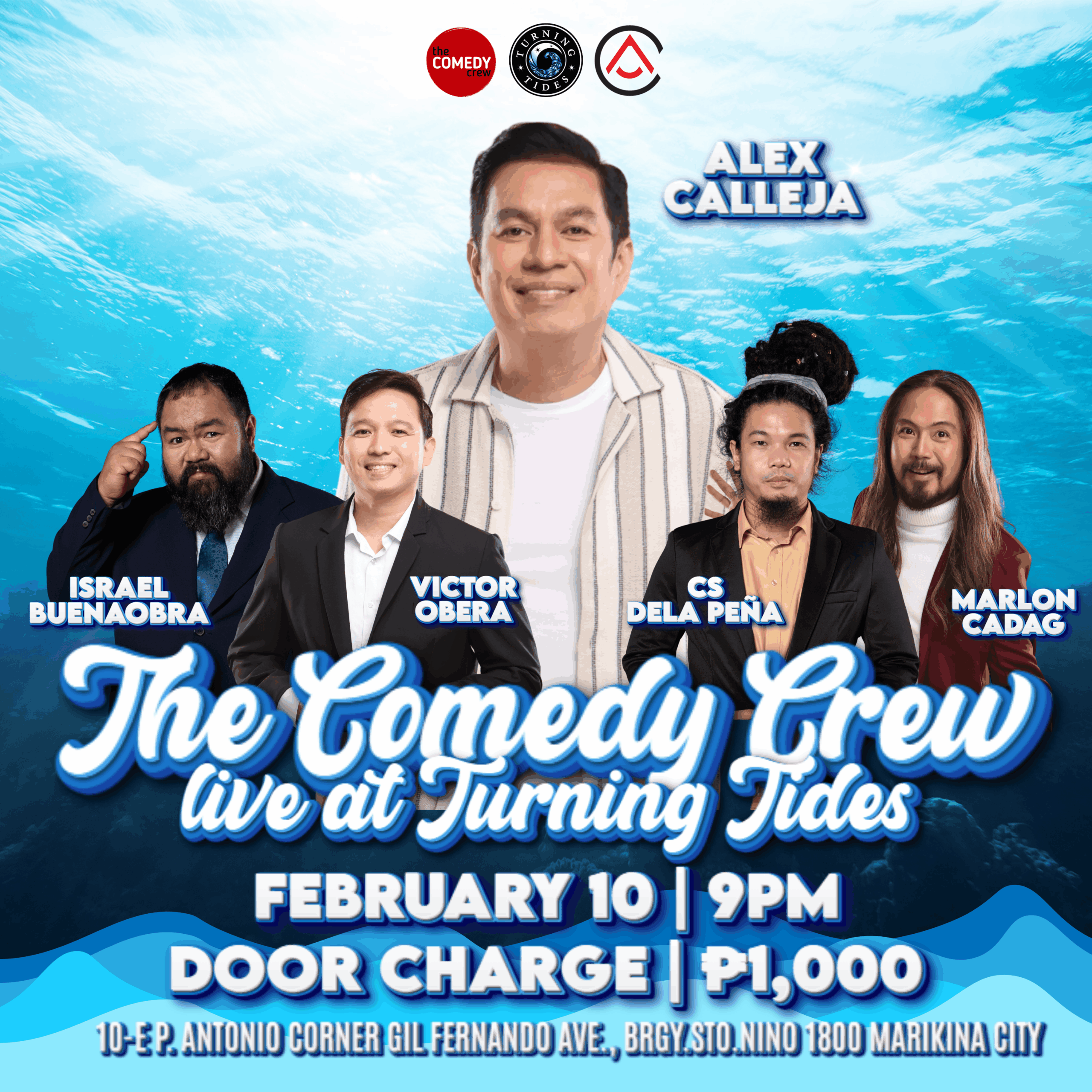 standup comedy at turning tides marikina