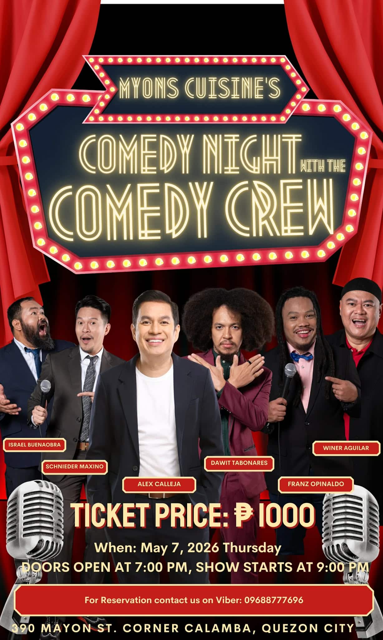 alex calleja standup comedy night myons