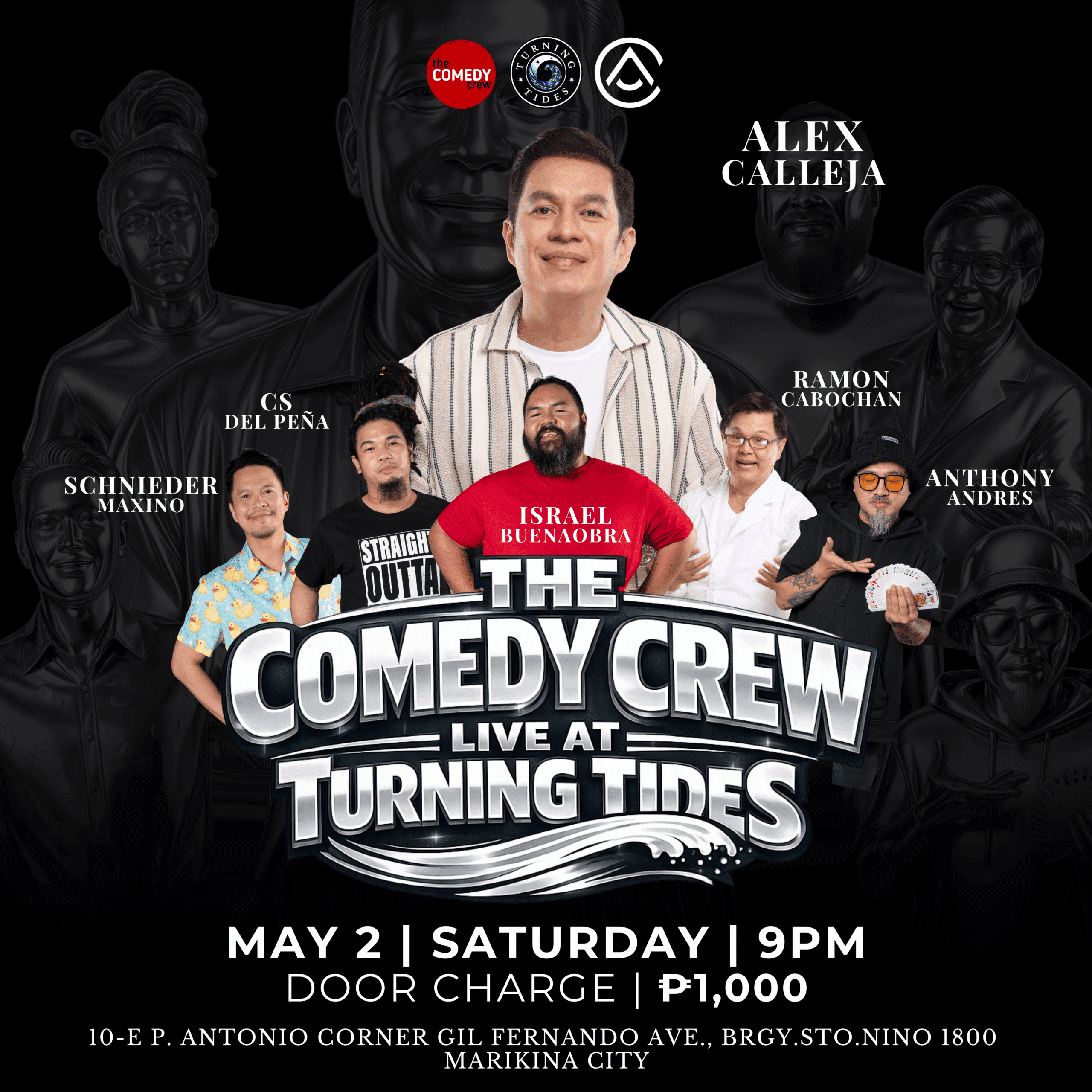 alex calleja standup comedy show turning tides