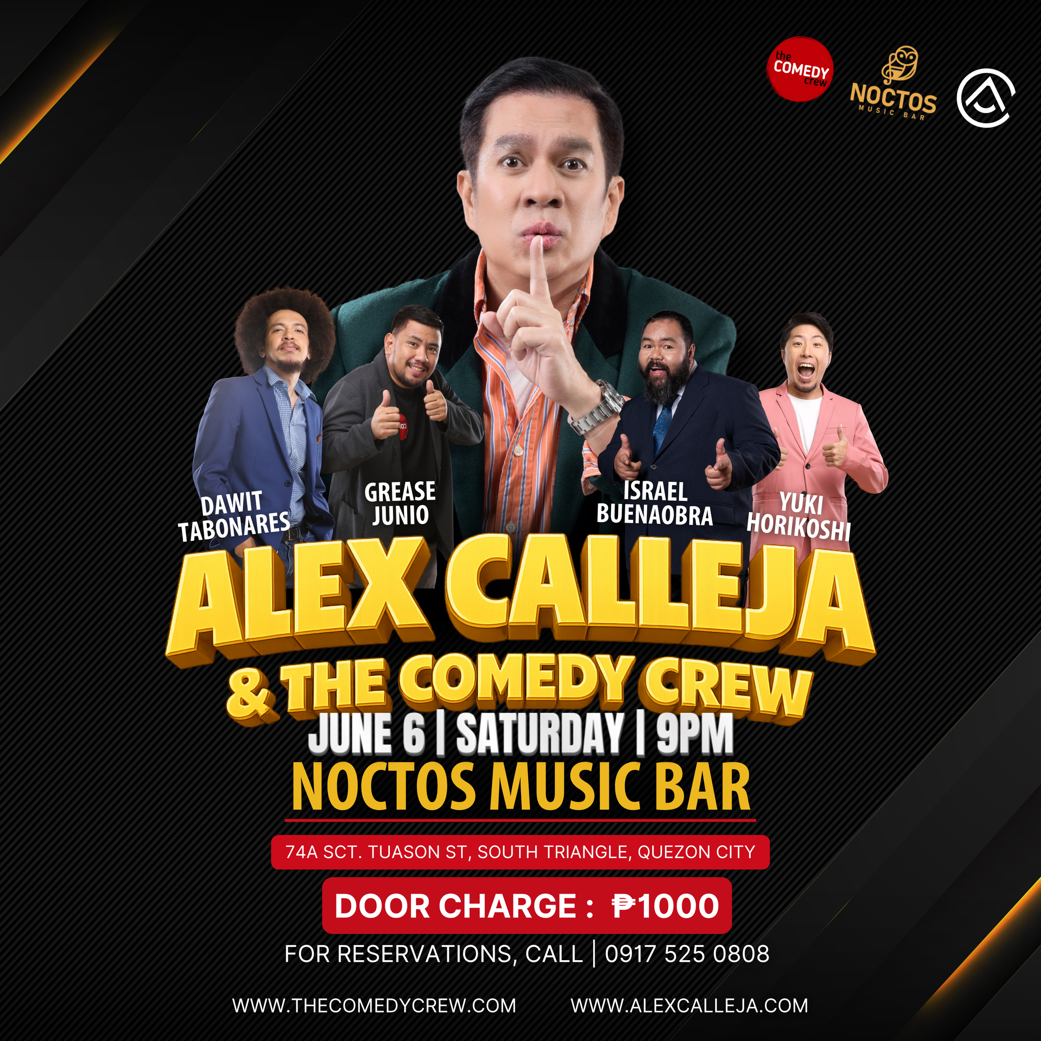 alex calleja standup comedy noctoc june